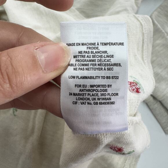 t.la Sweater Womens X Small Embroidered Rosebud Peplum Sweatshirt‎ Anthropologie - Picture 5 of 8